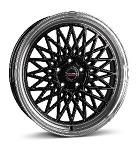 JANTE BORBET B 8,5X19 ET40 5X114,3 BLACK RIM POLISHED 72,5