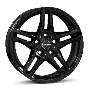 JANTE BORBET XR 8X18 ET26 5X112 BLACK GLOSSY 66,5