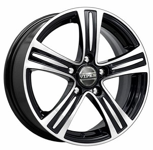 JANTE VIPER 6 X 15 ET38 5X100 SALZBURG  BLACK POLISHED 57.1