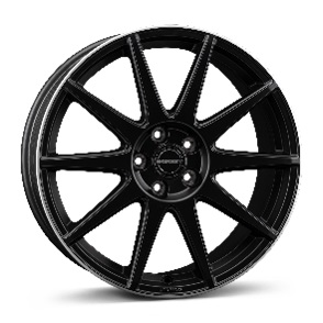 JANTE BORBET GTX 8X19 ET53 5X114,3 BLACK MATT RIM SILVER 72,5 - Imagem Secundária 1